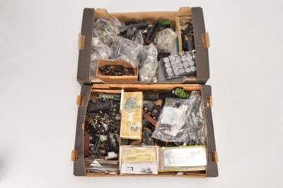 Lot 332 - Incomplete 00 gauge Locomotive chassis bodies and Tenders with many extra components (qty in 2 boxes)