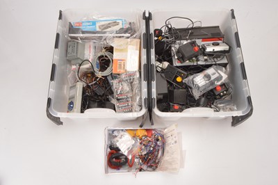 Lot 340 - Hornby Lenz Bachmann and other Digital controllers and electronic components (qty in 2  boxes)