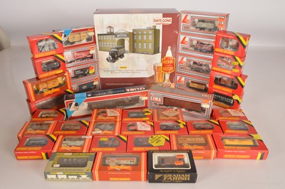 Lot 348 - Hornby Lima and other  00 gauge Freight wagons in original boxes with Lledo Brewery set (40)