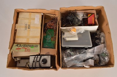 Lot 351 - Hammant and other controllers electrical and electronic components (qty in 2 boxes)