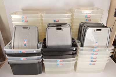 Lot 363 - Premier Jumbo PVC Storage boxes and lids (35)