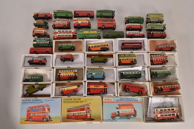 Lot 366 - 00 scale plastic and resin assembled Bus and Tram kits by Tower Models Little Bus and others (43)