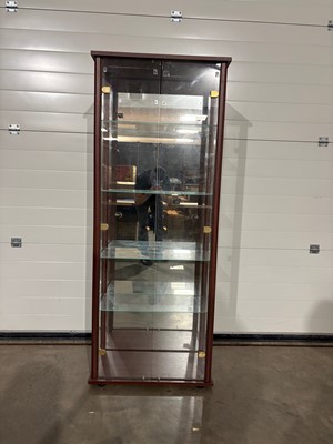 Lot 370 - Modern Wood and Glass Display cabinet (1)