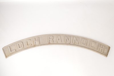 Lot 450 - Loch Rannoch steam Locomotive nameplate (1)