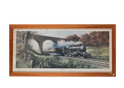 Lot 454 - Framed  prints photos and pictures with railway themes (26)