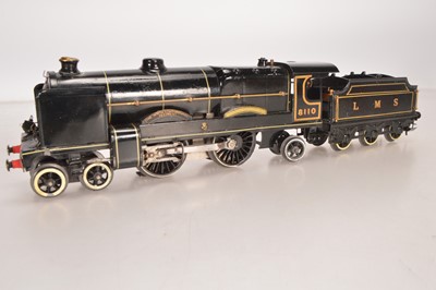 Lot 522 - Hornby 0 Gauge E320 Repainted LMS Black 4-4-2 3 Rail Electric Locomotive & Tender