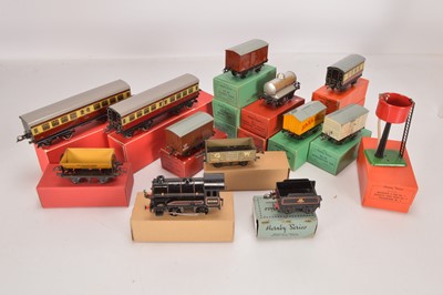 Lot 531 - Hornby 0 Gauge Locomotive rolling stock & water tower (17)