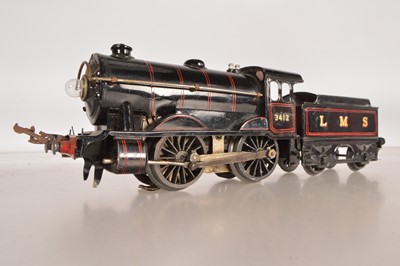 Lot 549 - A repainted Hornby 0 Gauge E120 "Special" LMS 3-Rail Electric 0-4-0 Locomotive & Tender