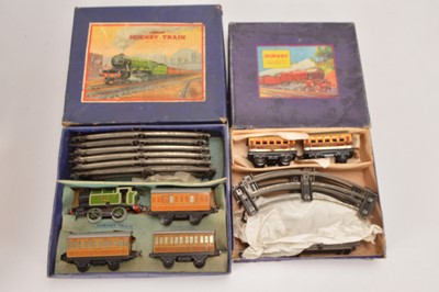 Lot 563 - Hornby 0 Gauge Clockwork No. 101 Passenger Set & M1 Passenger Set (2)