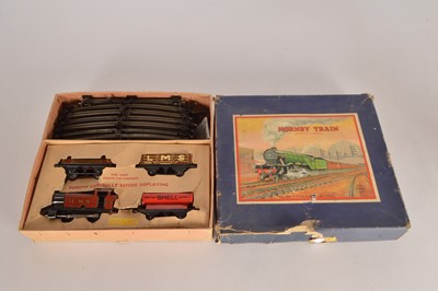 Lot 564 - Hornby 0 Gauge Early Post War 101 Tank Goods Train Set