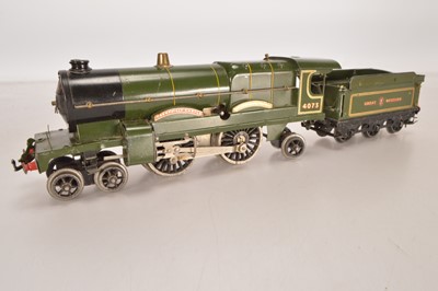 Lot 579 - Hornby 0 Gauge No.3 4-4-2 "Caerphilly Castle" Clockwork Locomotive & Tender