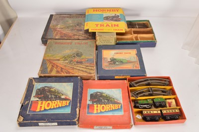 Lot 585 - Hornby 0 Gauge group of empty box sets and other boxes (8)