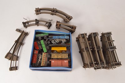 Lot 610 - Hornby 0 Gauge post-war Clockwork Trains and others