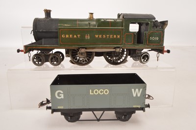 Lot 626 - A Modified Hornby O Gauge electric GWR 4-4-2 Tank Locomotive and Loco Coal wagon by Bernard Ridgley (2)