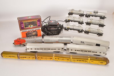 Lot 668 - Lionel 0 Gauge MTH & Hafner's Mixed Group of Locomotives Rolling Stock & Transformer (14)