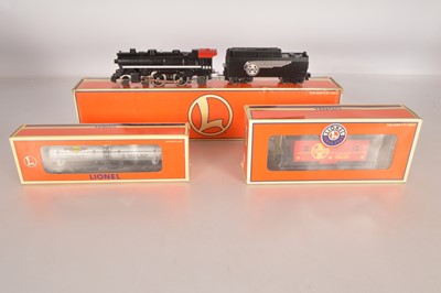 Lot 675 - Lionel 0 Gauge Locomotive & Rolling Stock (3)