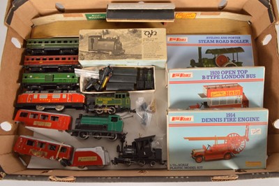 Lot 682 - Tri-ang 00 Gauge Clockwork Tank Loco, Bachmann HO Gauge Logging Loco HWM Tinplate Trains  Champion Railcar and Shredded Wheat N Gauge sets and Minitrix N Gauge Tank Engines Keil Kraft Kits and (22)