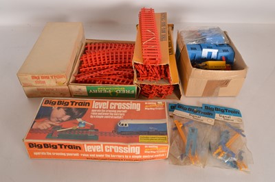 Lot 688 - Tri-ang Big Big 0 Gauge mostly boxed Accessories and quantity of Track (qty)
