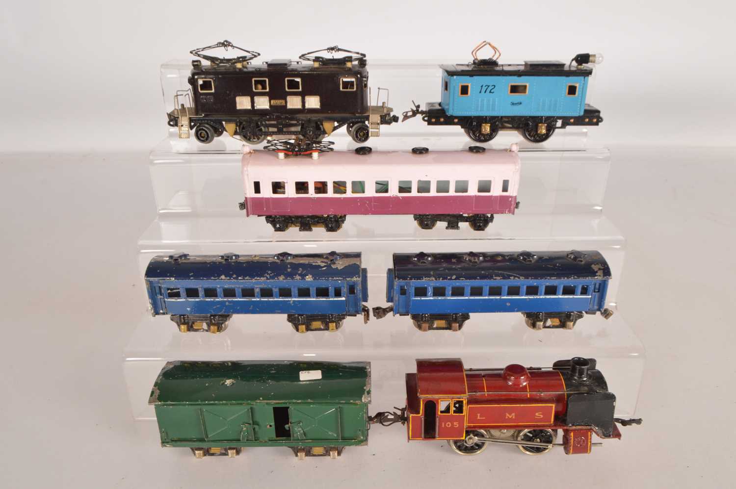 Lot 694 - Seki Stronlite Sakai & others Japan 0 Gauge Locomotives & Rolling Stock