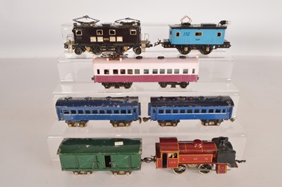 Lot 694 - Seki Stronlite Sakai & others Japan 0 Gauge Locomotives & Rolling Stock