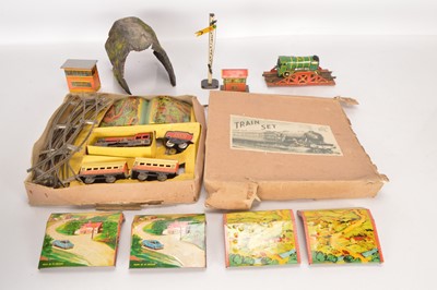 Lot 701 - Betal Brimtoy Mettoy & other manufacturers Train set & Accessories (9)