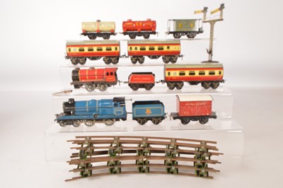 Lot 702 - Chad Valley O Gauge Clockwork Trains