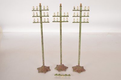 Lot 708 - Three early Bing 13879/2 Telegraph Poles (4)