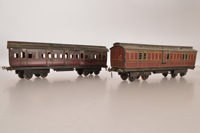 Lot 722 - Marklin / Carette Gauge 1 Pair of Midland Clerestory Coaches (2)