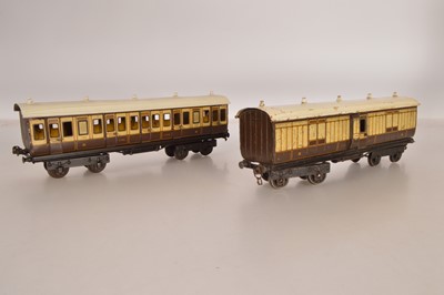 Lot 726 - Marklin Gauge 1 pair of LNWR Passenger coaches (2)