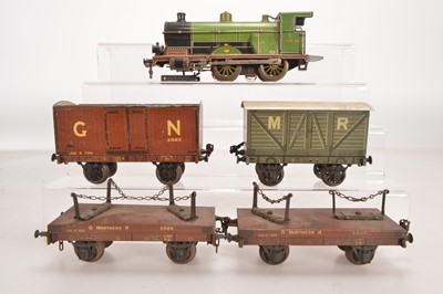 Lot 733 - Carette Gauge 1 GNR & MR Loco & Rolling stock (5)