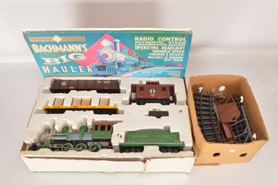 Lot 746 - A Bachmann 'Big Hauler' G Scale American-style radio-controlled Train Set (2 boxes)