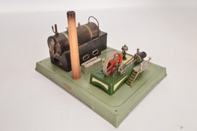Lot 752 - Fleischmann Dampfmaschine 120/2 Stationary Live Steam Engine plant