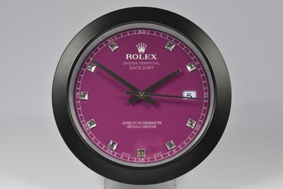 Lot 28 - A modern Watch Dealership style wall clock