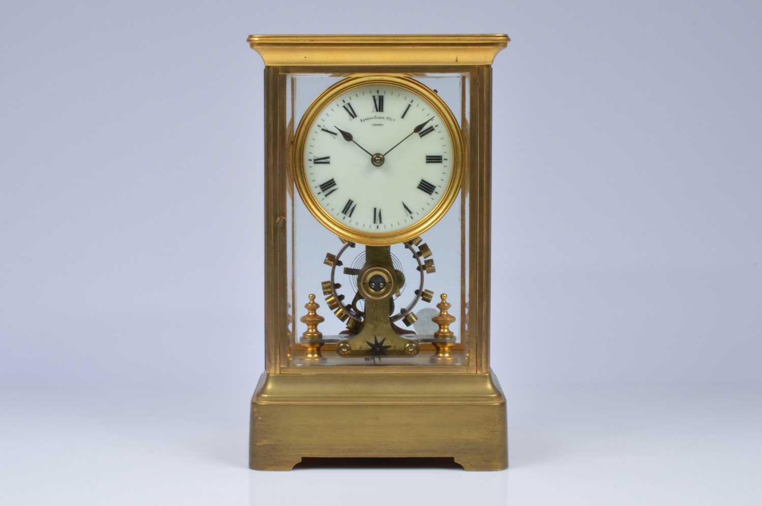 Lot 37 - An early 20th century Eureka Clock Co electromagnetic mantle clock