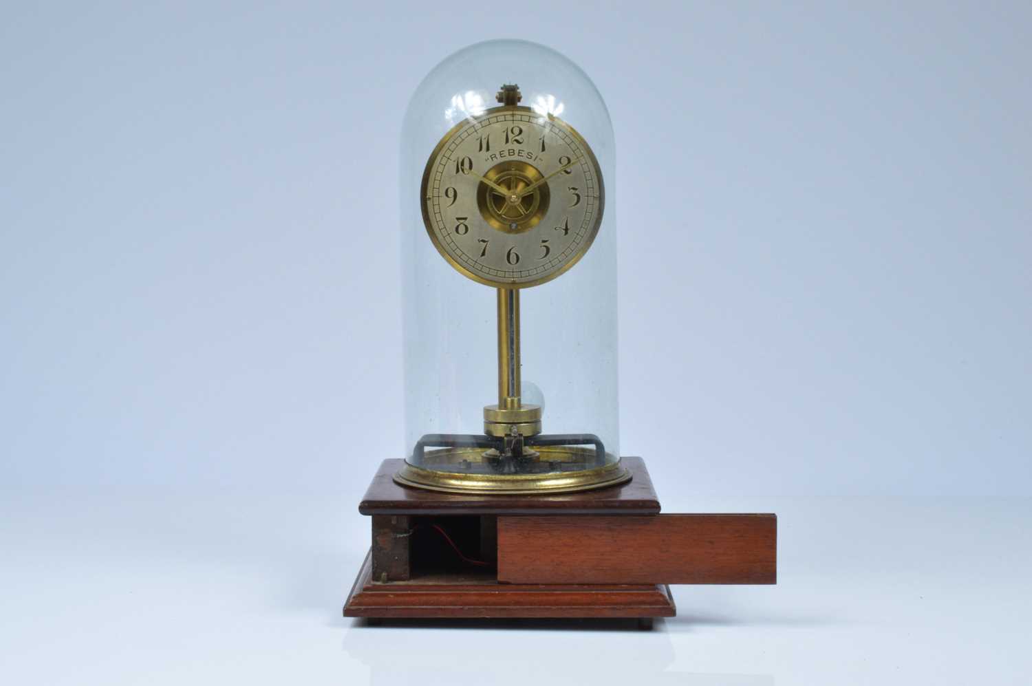 Lot 41 - An early 20th century Rebesi electric mantle clock