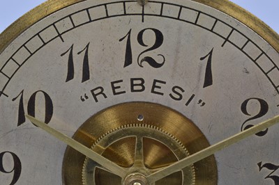 Lot 41 - An early 20th century Rebesi electric mantle clock