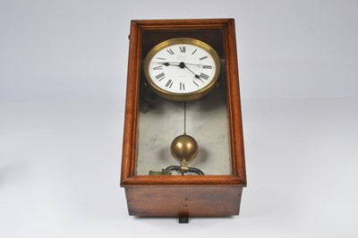Lot 43 - An early 20th century Magneta Dictograph Electric wall clock