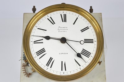 Lot 43 - An early 20th century Magneta Dictograph Electric wall clock