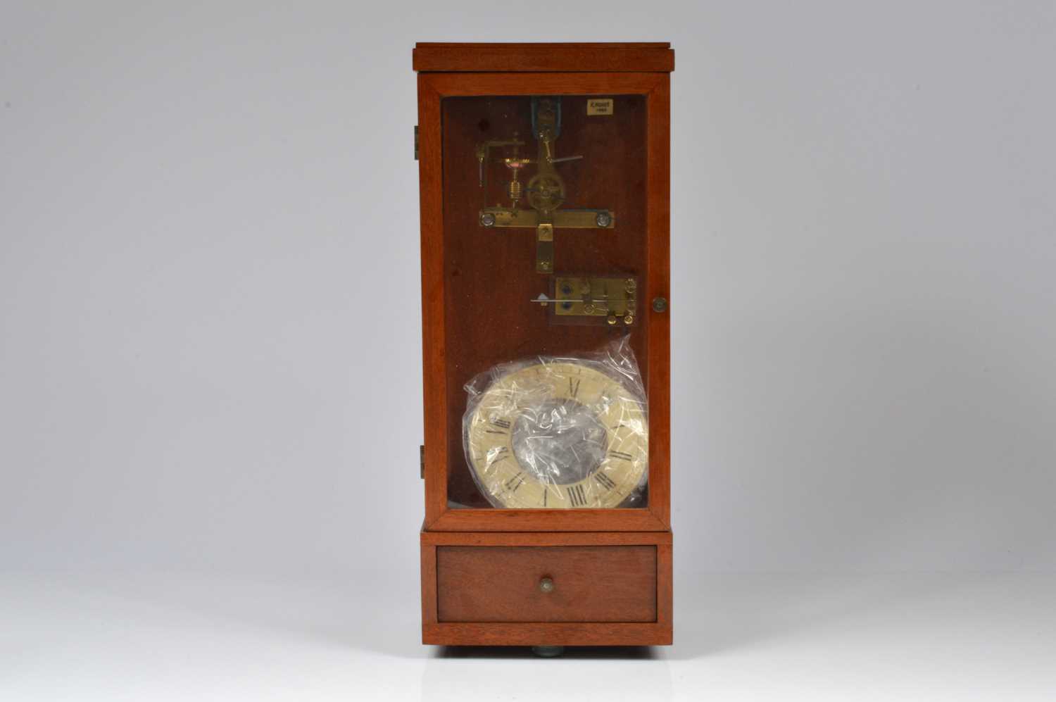 Lot 49 - A project early 20th century Bulle electric mantle clock