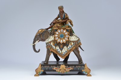 Lot 52 - A nice late Victorian spelter mantle lock