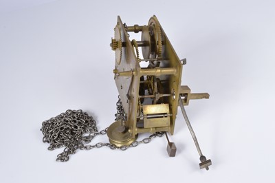Lot 60 - A late Georgian long case clock dial and movement