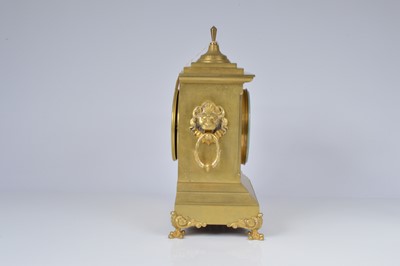Lot 61 - An early 20th century gilt mantle clock
