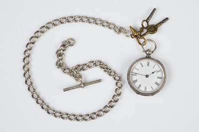 Lot 71 - A Victorian continental silver open faced lady's pocket watch