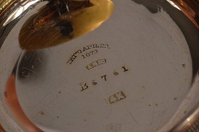Lot 72 - An early 20th century A.M. Waltham Royal 14ct gold half hunter style pocket watch