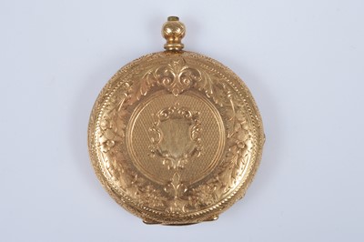 Lot 81 - A damaged 18ct gold cased open faced pocket watch