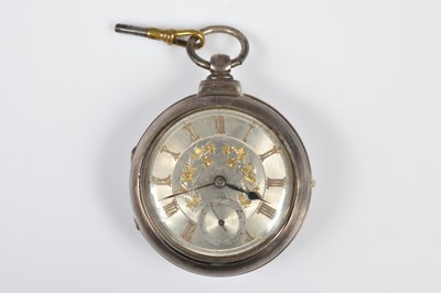 Lot 82 - A Victorian silver pair cased pocket watch