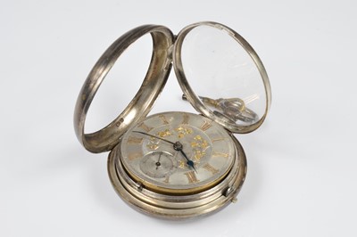Lot 82 - A Victorian silver pair cased pocket watch