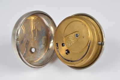 Lot 82 - A Victorian silver pair cased pocket watch