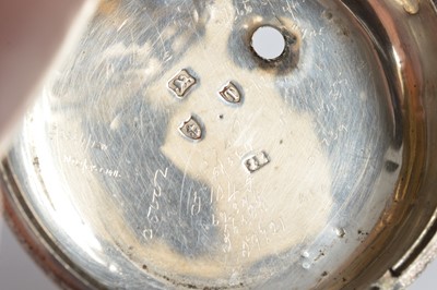 Lot 82 - A Victorian silver pair cased pocket watch