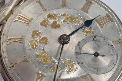 Lot 82 - A Victorian silver pair cased pocket watch